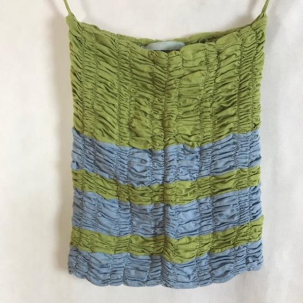 NWOT Striped Shirred Tube Top Size S